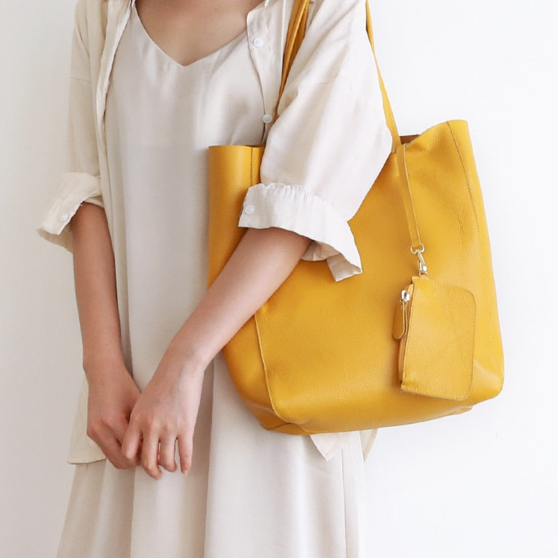 Luxury Soft Genuine Leather Women Shoulder Bags