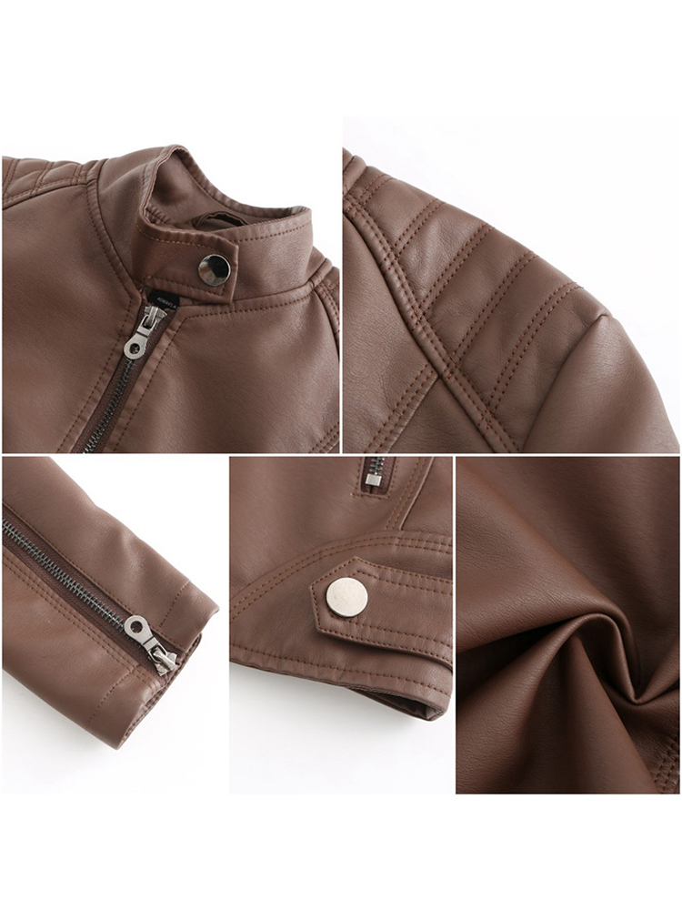 Motorcycle Stand-up Collar Jacket