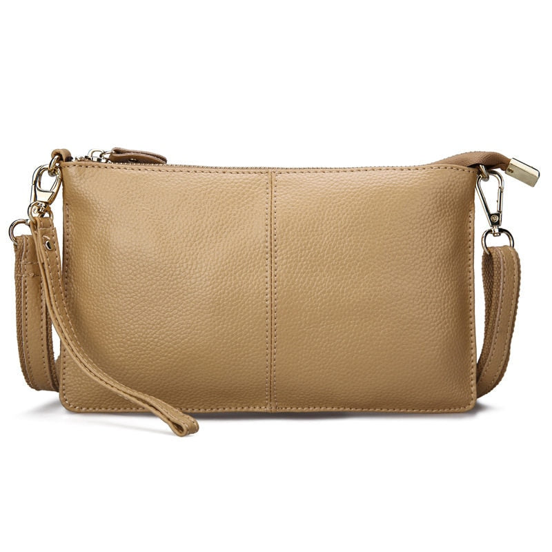 Vintage Leather Clutches Shoulder Bag