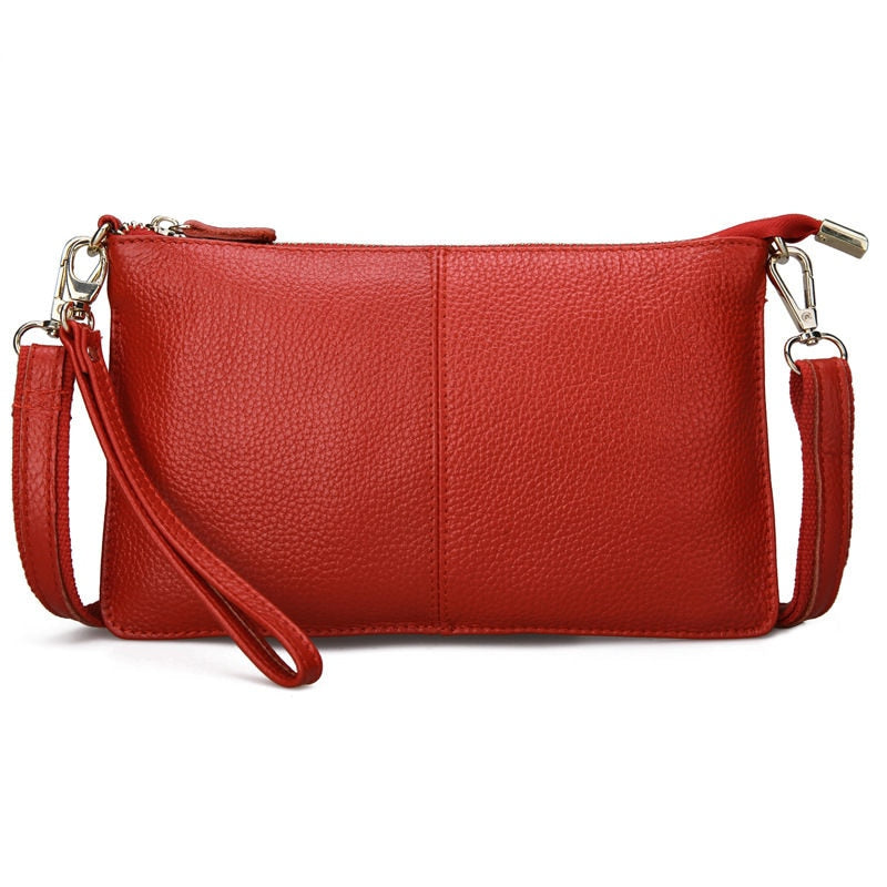 Vintage Leather Clutches Shoulder Bag