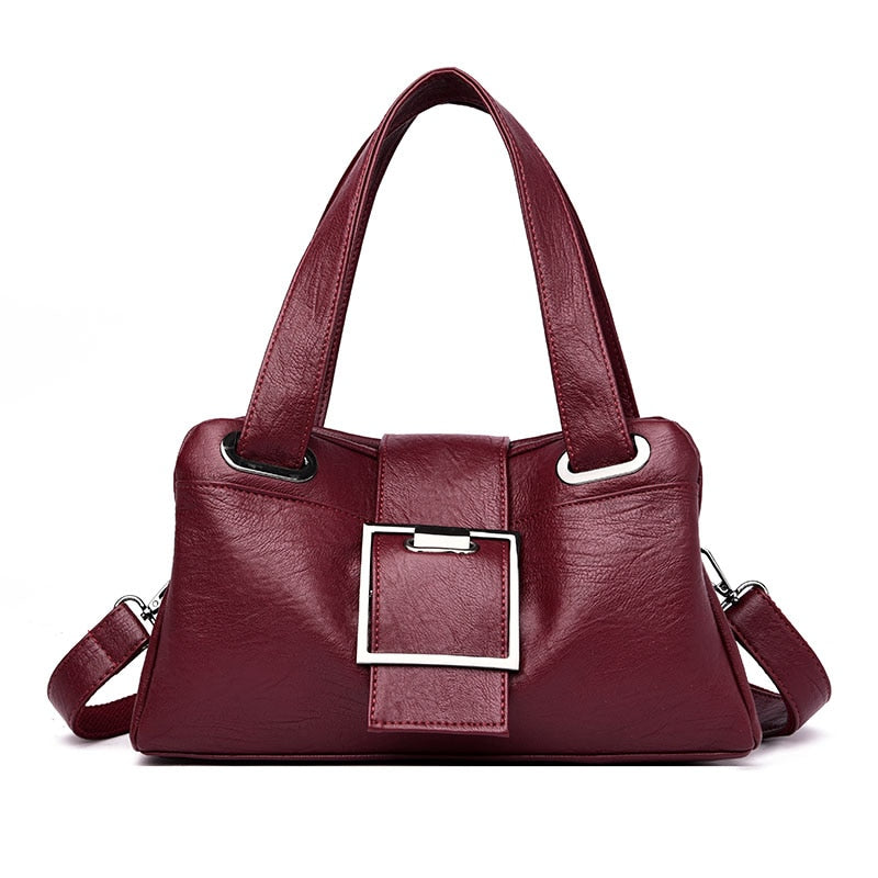 Vintage Soft Leather Crossbody Shoulder Bag