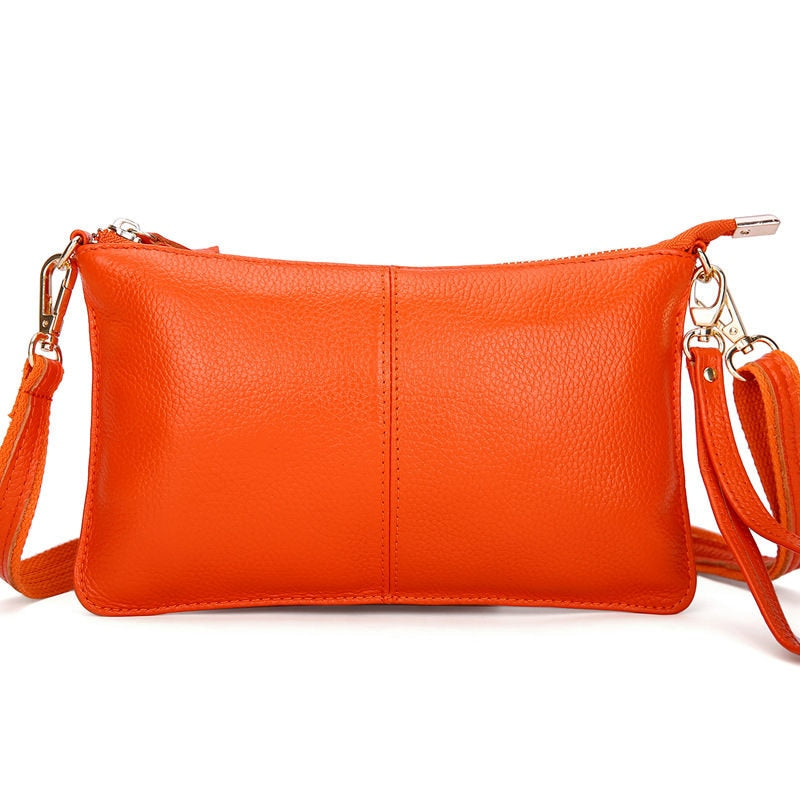 Vintage Leather Clutches Shoulder Bag