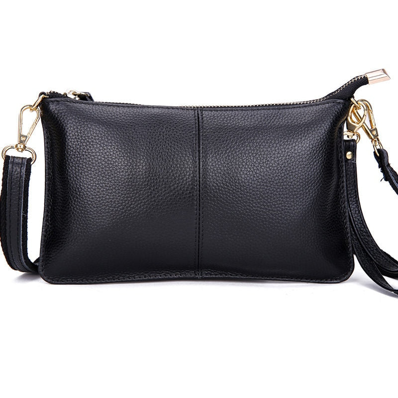 Vintage Leather Clutches Shoulder Bag