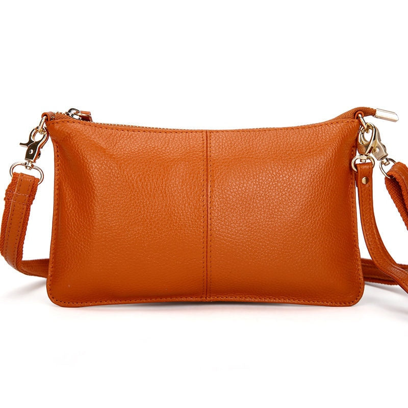 Vintage Leather Clutches Shoulder Bag