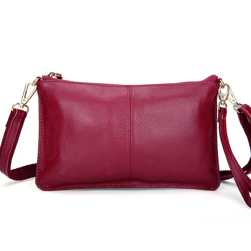 Vintage Leather Clutches Shoulder Bag