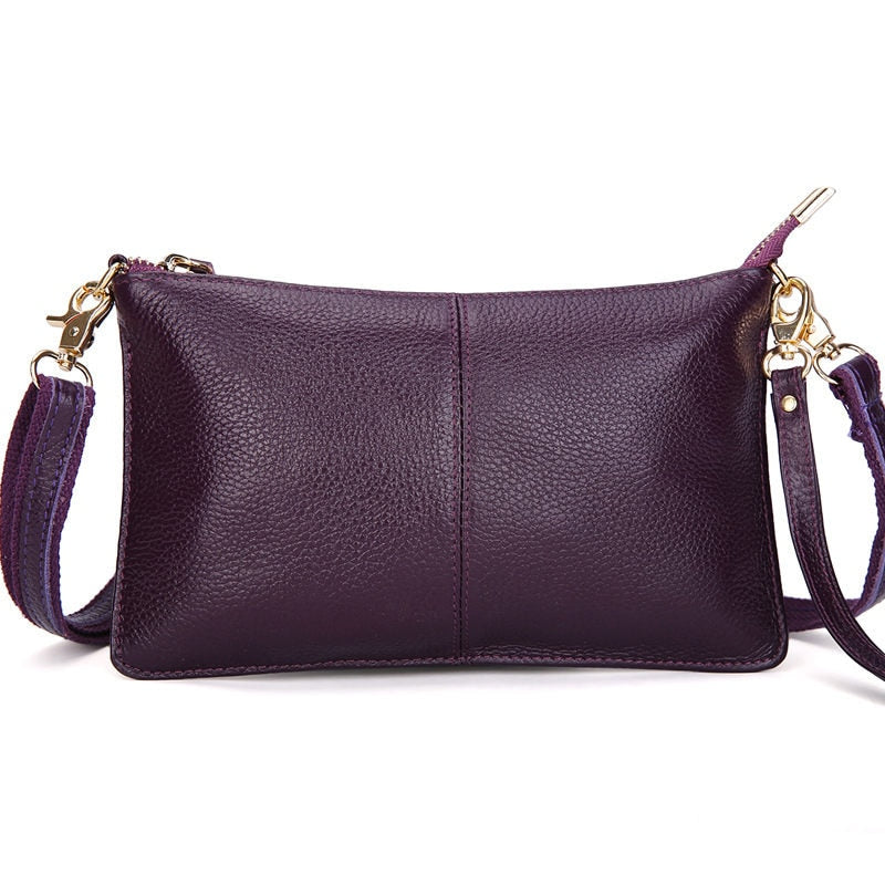 Vintage Leather Clutches Shoulder Bag