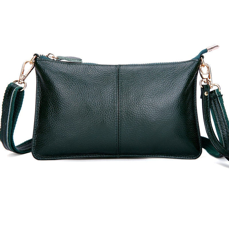 Vintage Leather Clutches Shoulder Bag