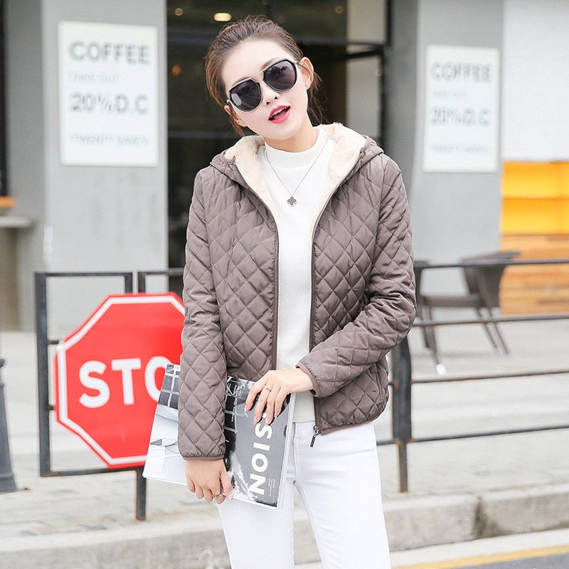 Hooded Fleece Basic Jacket